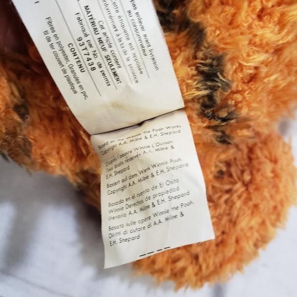 Disney Classic Pooh Tigger & Teddy Bear Stuffed Toy Walt Disney Company 10 Inch - Picture 9 of 10